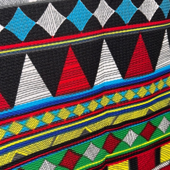 Multicolor Geometric Pattern Dress - Picture 6 of 7